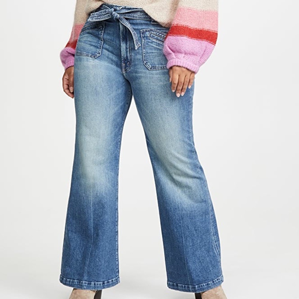 NWT MOTHER DENIM TIE PATCH ROLLER POPISM SZ 29